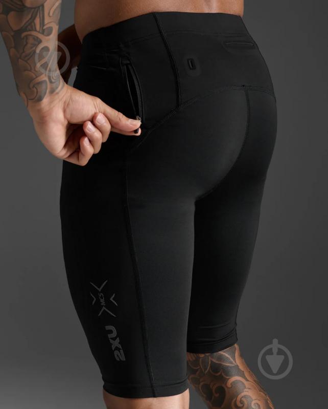 Велосипедки 2XU Light Speed Compression Shorts MA5331b_BLK/BRF р. S чорний - фото 7