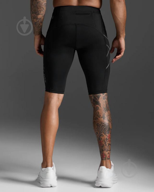Велосипедки 2XU Light Speed Compression Shorts MA5331b_BLK/BRF р. S чорний - фото 5