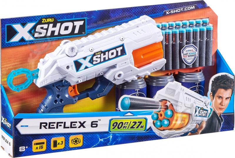 Скорострельный бластер Zuru X-Shot Excel Reflex 6 36378Z - фото 3