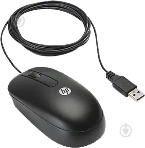 Миша HP USB Optical Scroll Mouse (QY777AA) black - фото 4