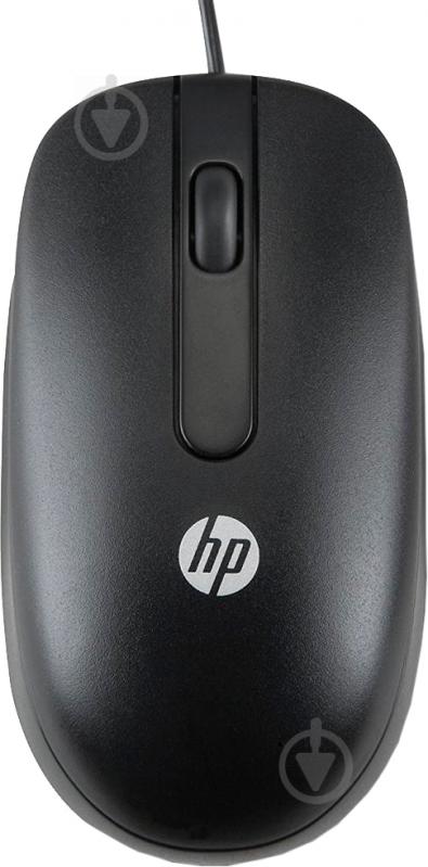 Миша HP USB Optical Scroll Mouse (QY777AA) black - фото 1