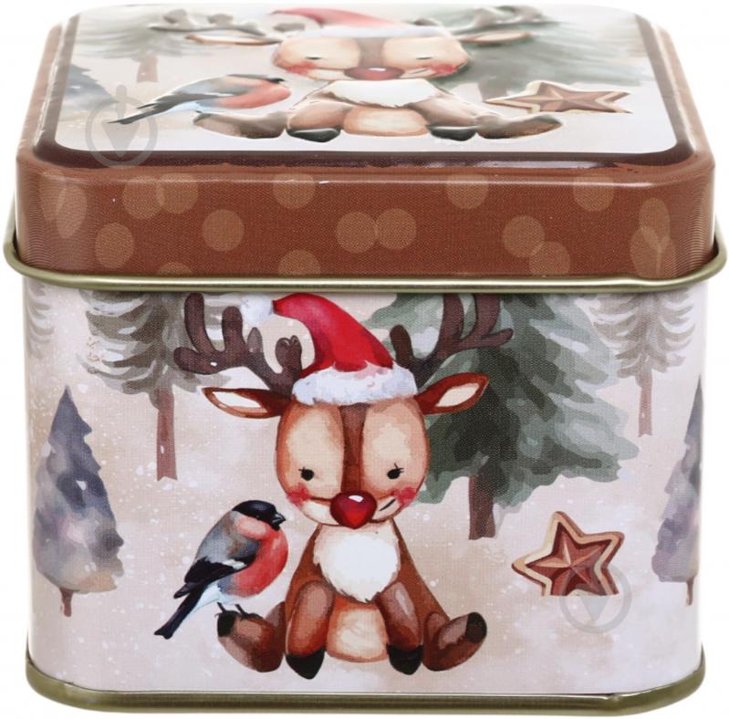 Ємність Excellent Houseware для солодощів New Year 360 мл 7,7х7,7х6,4 см в асортименті - фото 1