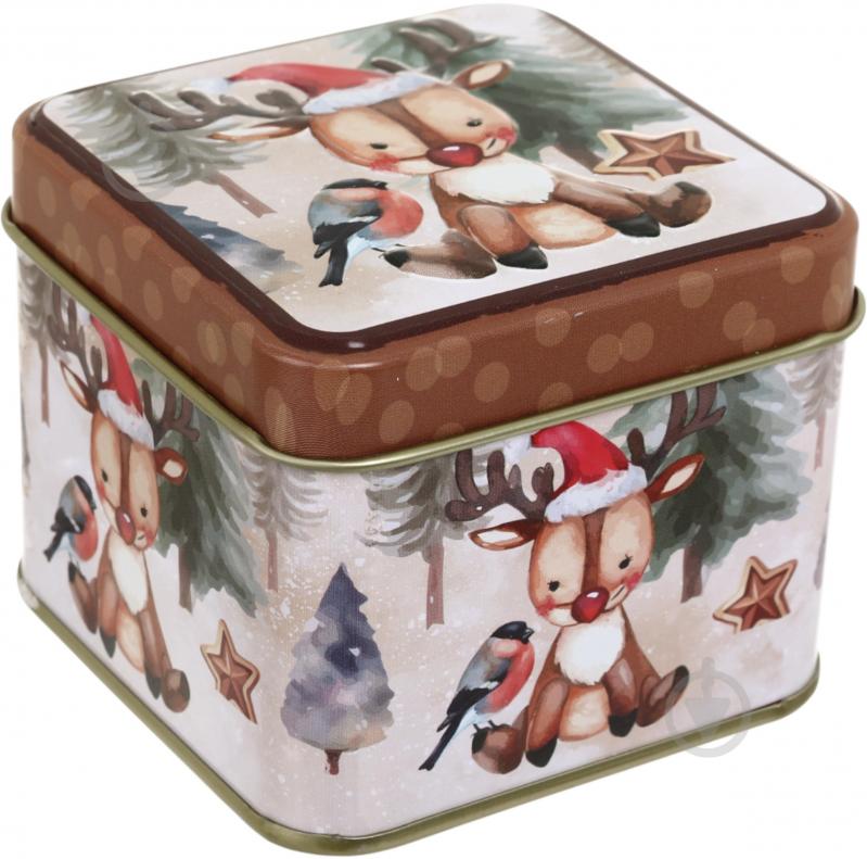 Ємність Excellent Houseware для солодощів New Year 360 мл 7,7х7,7х6,4 см в асортименті - фото 4