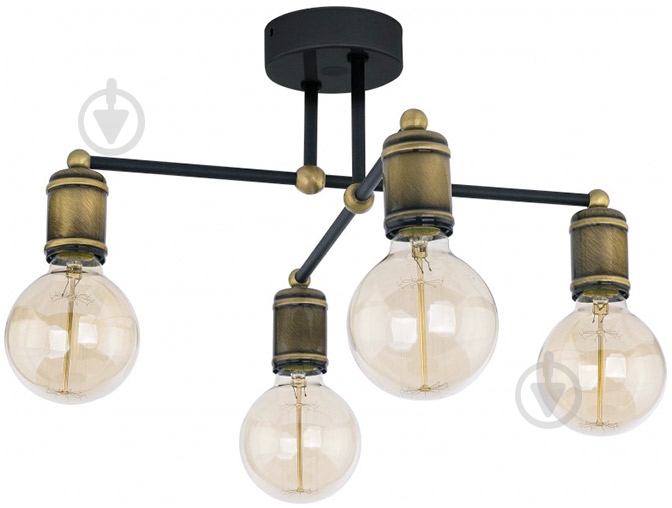 Люстра потолочная TK Lighting Retro 4PL 4x60 Вт E27 бронза/черный 1904 - фото 1