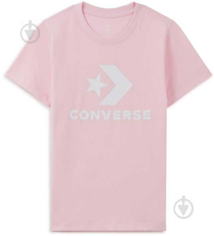 Футболка Converse Star Chevron Center Front Tee 10018569-A24 р.L рожевий - фото 1