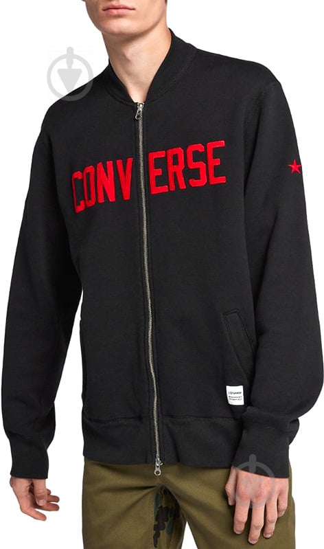 Джемпер Converse Converse Essentials Graphic Bomber 10005808-001 р. M черный - фото 1