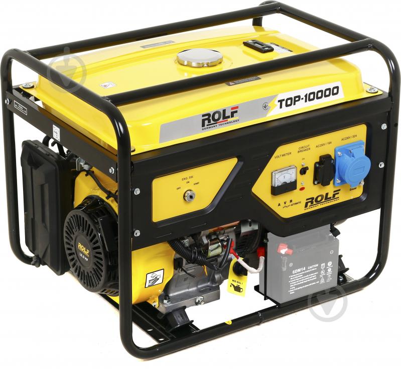 Генератор бензиновий ROLF 7,7 кВт / 8 кВт 230 В TOP-10000 - фото 2