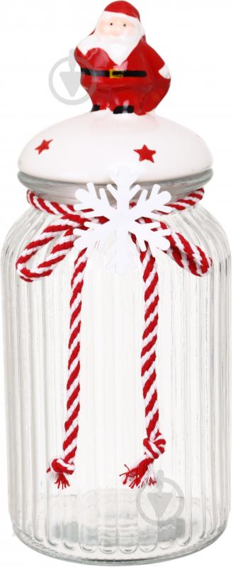 Ємність Excellent Houseware для солодощів Santa 950 мл 11х26 см в асортименті - фото 2