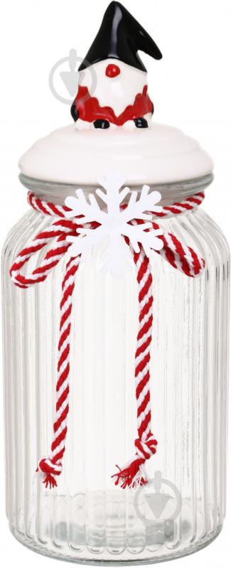 Ємність Excellent Houseware для солодощів Santa 950 мл 11х26 см в асортименті - фото 1