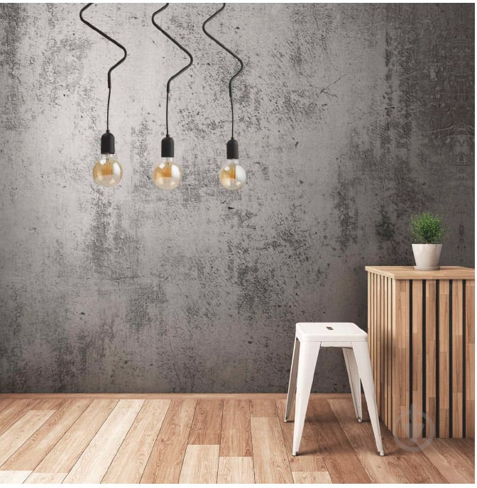 Підвіс TK Lighting Zigzag 1PL 1x60 Вт E27 чорний - фото 2