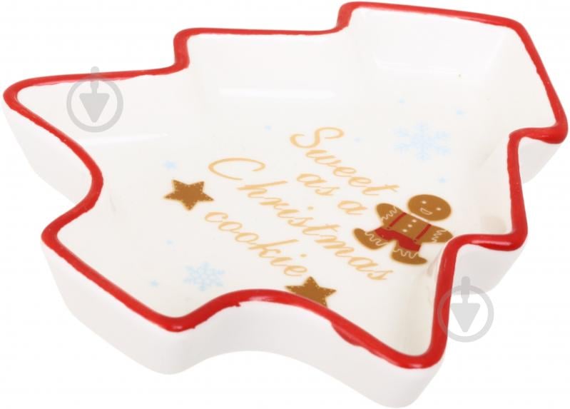 Блюдо сервірувальне Excellent Houseware Christmas 15x12,5x2,5 см в асортименті - фото 1 Блюдо сервірувальне Excellent Houseware Christmas 15x12,5x2,5 см в асортименті - фото 1