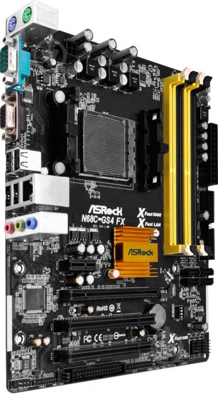 Материнская плата ASRock N68C-GS4_FX (Socket AM3+, Nvidia GeForce 7025, mirco ATX) - фото 2