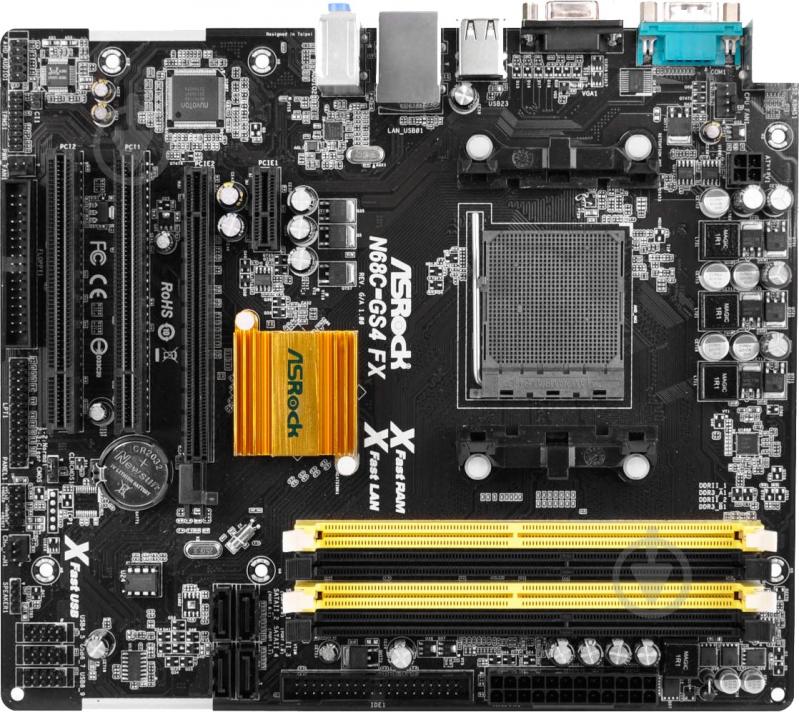 Материнская плата ASRock N68C-GS4_FX (Socket AM3+, Nvidia GeForce 7025, mirco ATX) - фото 1