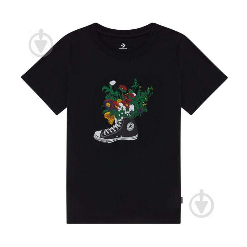 Футболка Converse Flowers are Blooming Tee 10021074-A01 р.XS черный - фото 2