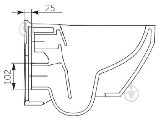 Унитаз подвесной Cersanit CREA CLEANON СЕТ B217 - фото 6