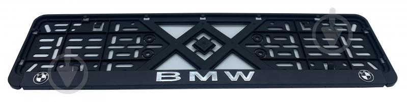 Рамка під номерний знак рельєфна BMW - фото 1