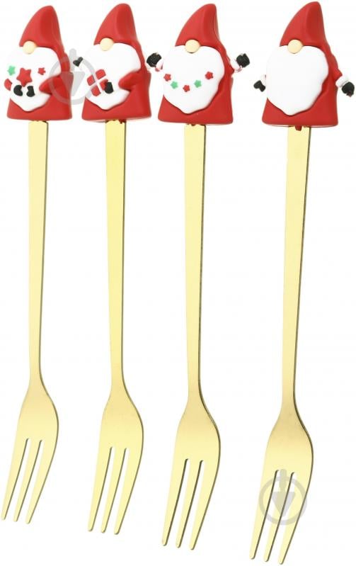Набор для десерта Excellent Houseware Gnomes 4 шт. 170493310 в ассортименте - фото 2 Набор для десерта Excellent Houseware Gnomes 4 шт. 170493310 в ассортименте - фото 2