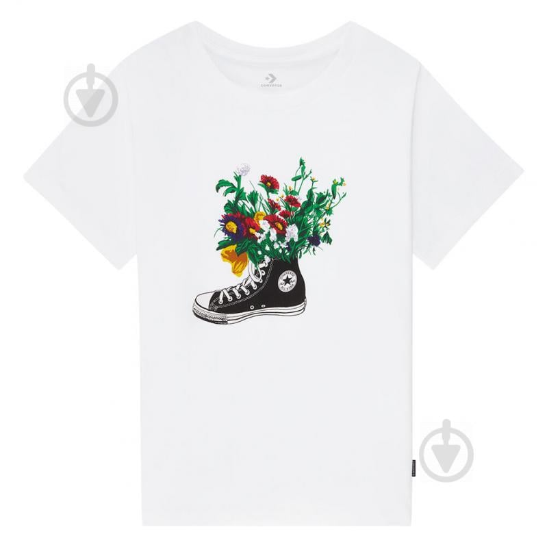 Футболка Converse Flowers are Blooming Tee 10021074-A03 р.S белый - фото 2