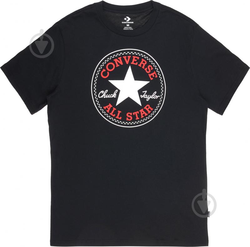 Футболка Converse Core Chuck Patch Tee 10005415-001 р.M черный - фото 1 Футболка Converse Core Chuck Patch Tee 10005415-001 р.M черный - фото 1