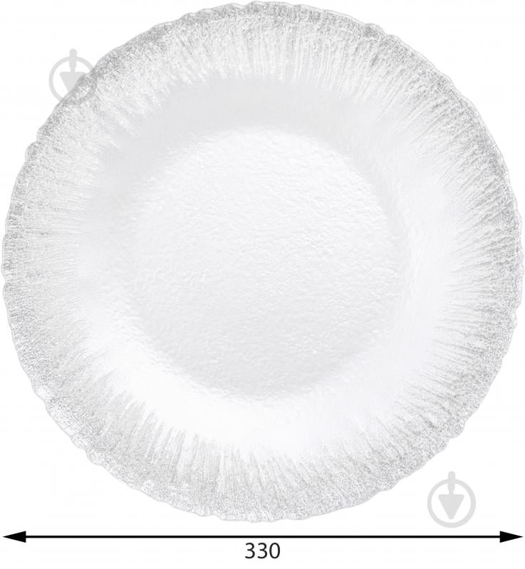 Блюдо Dekor Cam Flash 33 см белый - фото 2
