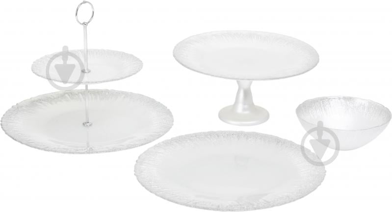 Блюдо Dekor Cam Flash 33 см белый - фото 4