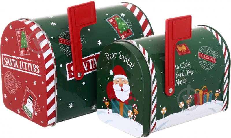 Набір ємностей Excellent Houseware для солодощів Christmas mailbox 13x7,5x9,5/15,5x9,9x11 см в асортименті - фото 1 Набір ємностей Excellent Houseware для солодощів Christmas mailbox 13x7,5x9,5/15,5x9,9x11 см в асортименті - фото 1