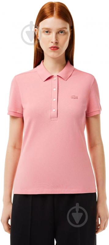 Поло Lacoste STRETCH COTTON PIQUÉ POLO PF5462QDS р.M рожевий - фото 1