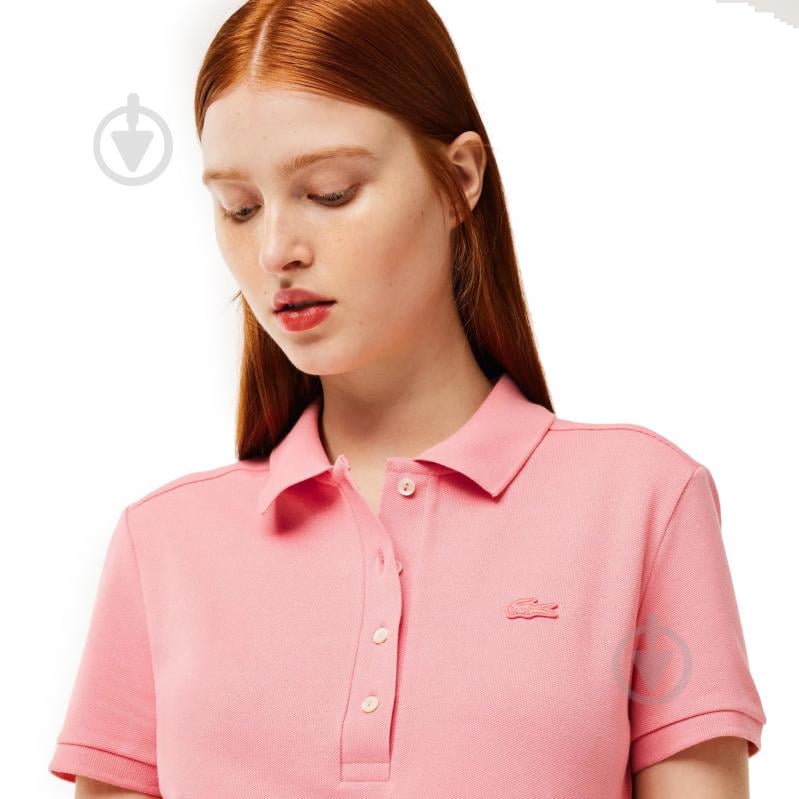 Поло Lacoste STRETCH COTTON PIQUÉ POLO PF5462QDS р.M рожевий - фото 3