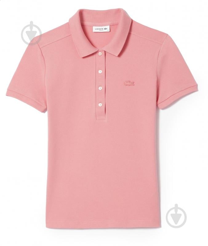 Поло Lacoste STRETCH COTTON PIQUÉ POLO PF5462QDS р.M розовый - фото 5