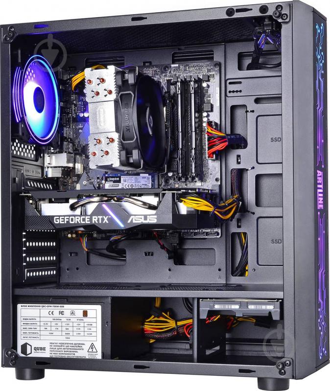 Компьютер персональный Artline Gaming X77 (X77v38Win) black - фото 6