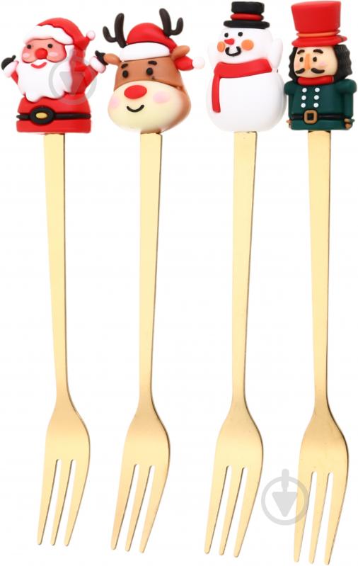 Набор для десерта Excellent Houseware Christams 4 шт. 170493080 - фото 1 Набор для десерта Excellent Houseware Christams 4 шт. 170493080 - фото 1