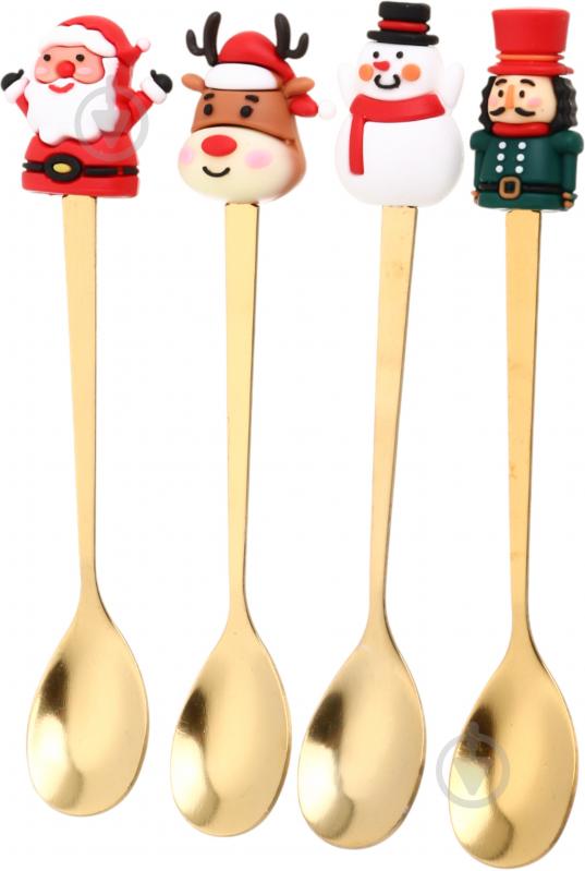 Набор для десерта Excellent Houseware Christams 4 шт. 170493080 - фото 2 Набор для десерта Excellent Houseware Christams 4 шт. 170493080 - фото 2