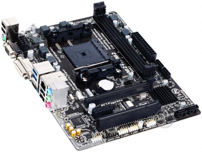 Материнська плата Gigabyte GA-F2A68HM-HD2 (Socket FM2+, AMD A68H, mirco ATX) - фото 1