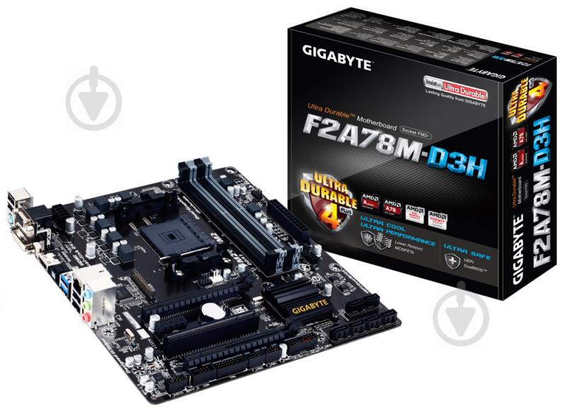 Материнська плата Gigabyte GA-F2A78M-D3H (Socket FM2+, AMD A78, mirco ATX) - фото 6