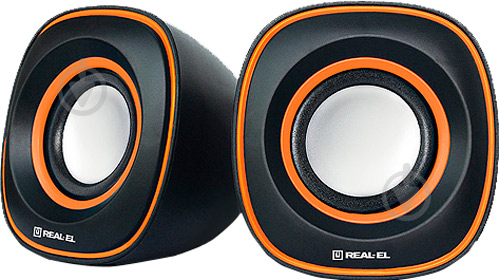 Акустическая система REAL-EL S-15 2.0 black/orange - фото 1