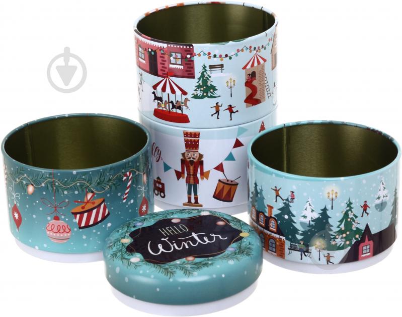 Емкость Excellent Houseware для сладостей 4-х секционная Winter city, 22,5x8,5 см в ассортименте - фото 6 Емкость Excellent Houseware для сладостей 4-х секционная Winter city, 22,5x8,5 см в ассортименте - фото 6