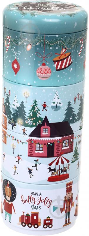 Емкость Excellent Houseware для сладостей 4-х секционная Winter city, 22,5x8,5 см в ассортименте - фото 2 Емкость Excellent Houseware для сладостей 4-х секционная Winter city, 22,5x8,5 см в ассортименте - фото 2