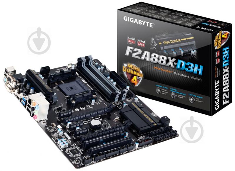 Материнська плата Gigabyte GA-F2A88X-D3H (Socket FM2+, AMD A88X, ATX) - фото 6