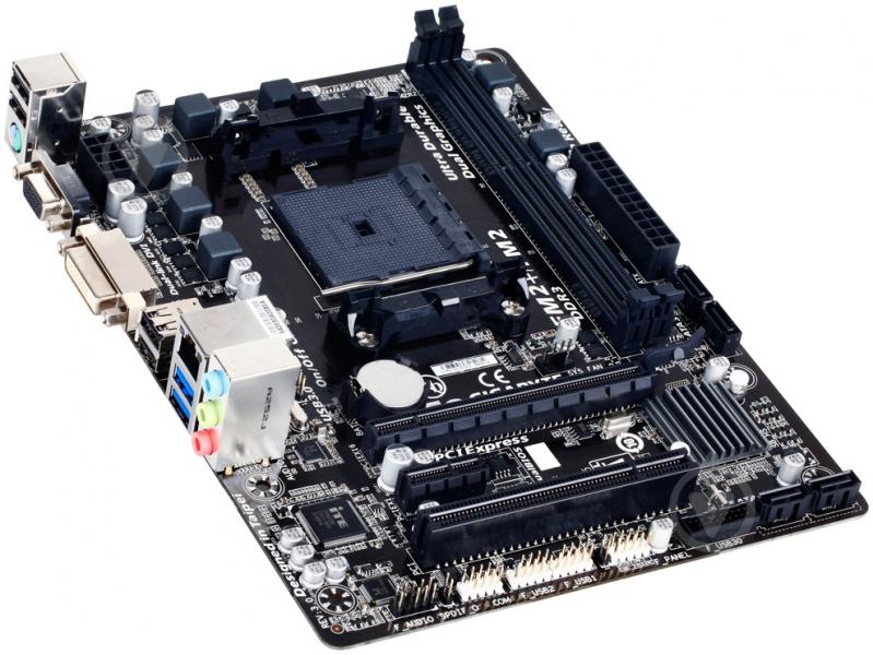 Материнская плата Gigabyte GA-F2A88XM-DS2 (Socket FM2+, AMD A88X, mirco ATX) - фото 2