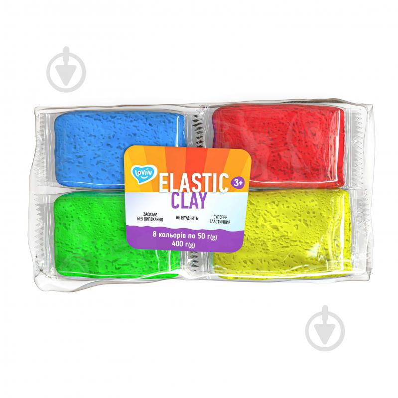 Пластилин легкий Elastic Clay 8 colors Lovin - фото 1