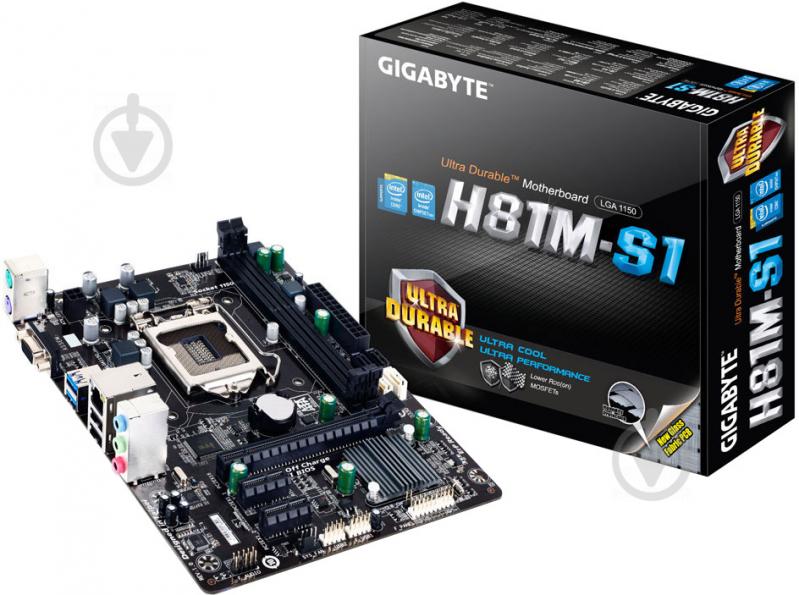 Материнская плата Gigabyte GA-H81M-S1 (Socket 1150, Intel H81, mirco ATX) - фото 4