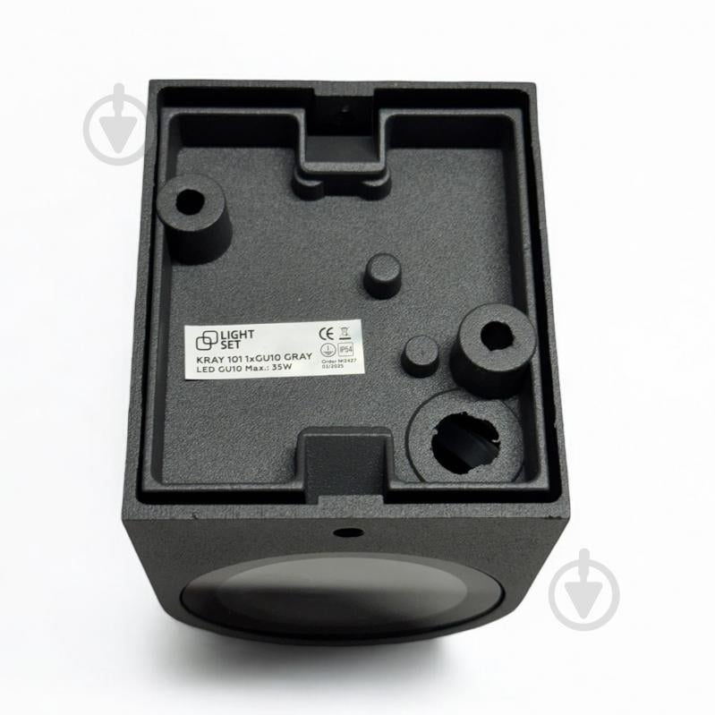 Світильник вуличний настінний LIGHT SET KRAY 101 1xGU10 /сірий - фото 5 Світильник вуличний настінний LIGHT SET KRAY 101 1xGU10 /сірий - фото 5
