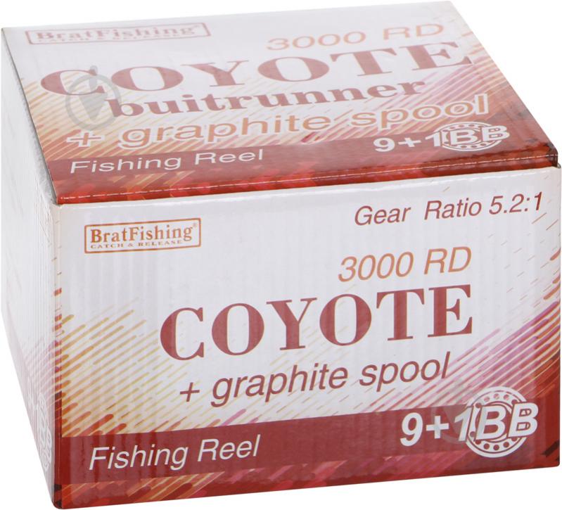 Катушка BratFishing Coyote 4000 RD BR 9+1BB BF - фото 4