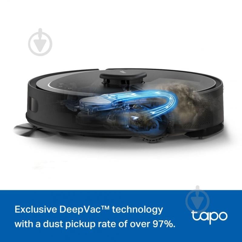 Робот-пылесос TP-Link Tapo RV30 Max black - фото 11