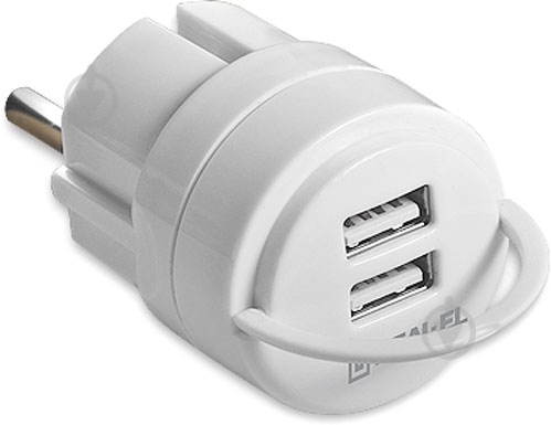 Сетевое зарядное устройство REAL-EL CH-2U white - фото 1