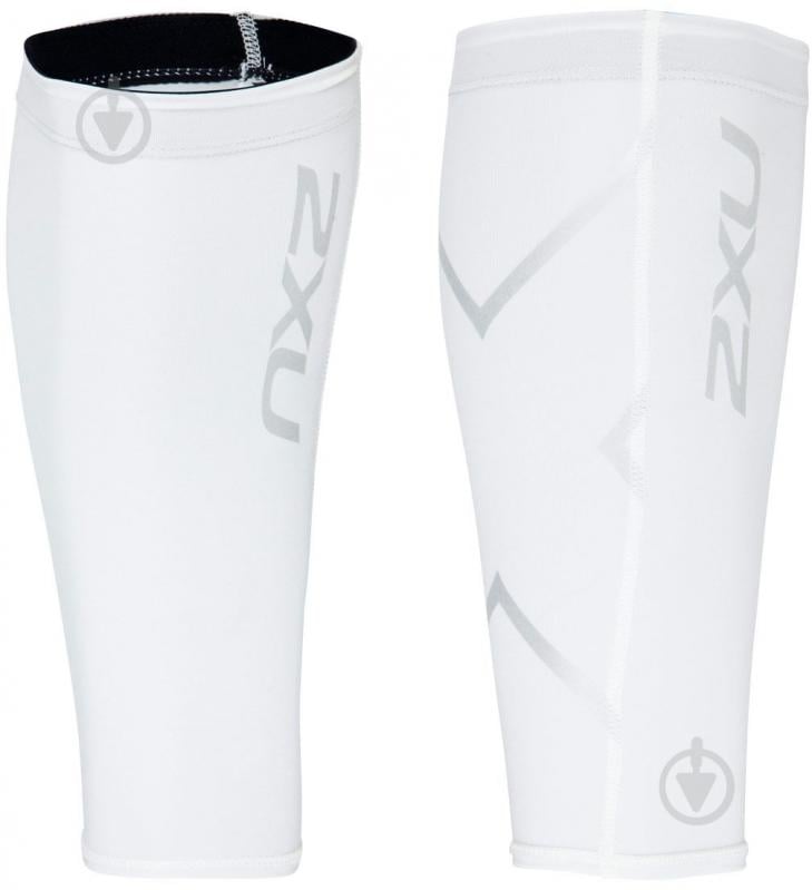 Гетры 2XU Compression Calf Guards UA1987b_WHT/WHT р.L белый - фото 3