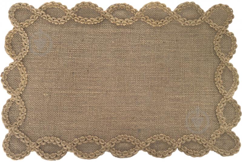 Коврик для сервировки Fiora прямоугольный 30х45 см коричневый джут AHW3818 - фото 1 Коврик для сервировки Fiora прямоугольный 30х45 см коричневый джут AHW3818 - фото 1