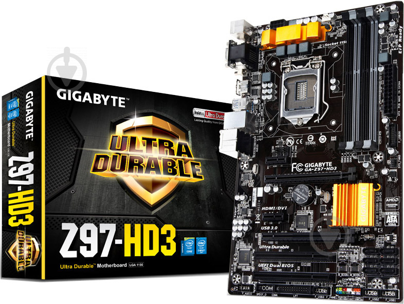 Материнская плата Gigabyte GA-Z97-HD3 (Socket 1150, Intel Z97, ATX) - фото 5