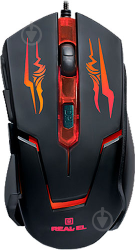 Мышь REAL-EL RM-520 Gaming black - фото 1