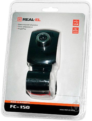 Веб-камера Real-el FC-150 black-blue - фото 2